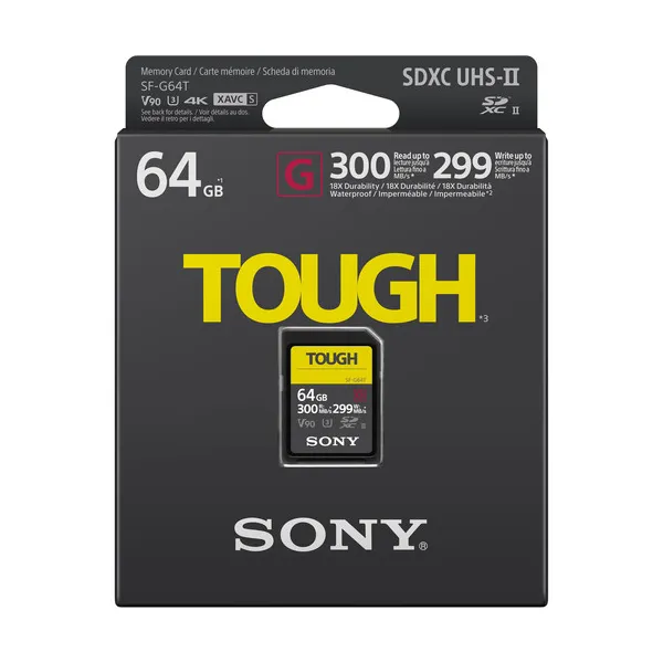 Sony 64GB SF-G Tough Series UHS-II SDXC Memory Card - Image 2