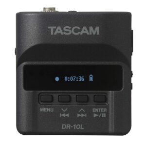 TASCAM DR-10L Micro Portable Audio Recorder with Lavalier Microphone (White)