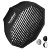 GODOX SB-GUE80 80CM / 32 INCH PORTABLE OCTAGON HONEYCOMB GRID UMBRELLA SPEEDLITE SOFTBOX WITH BOWENS MOUNT