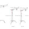 E-IMAGE LCS-04 10.9 FEET LIGHT C-STAND, DETACHABLE BASE, GRIP KIT & EXTENSION ARM WITH PAYLOAD 20 KG