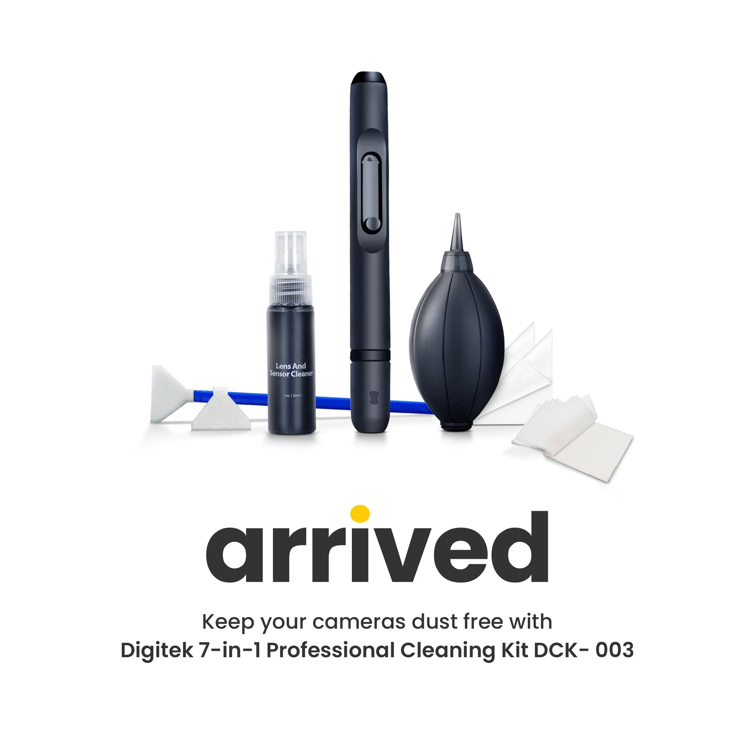 Digitek 7-in-1 Professional Cleaning Teavel Kit DCK-003 idea for Cleaning Lenses, Cameras, Filters, Displays - Image 4