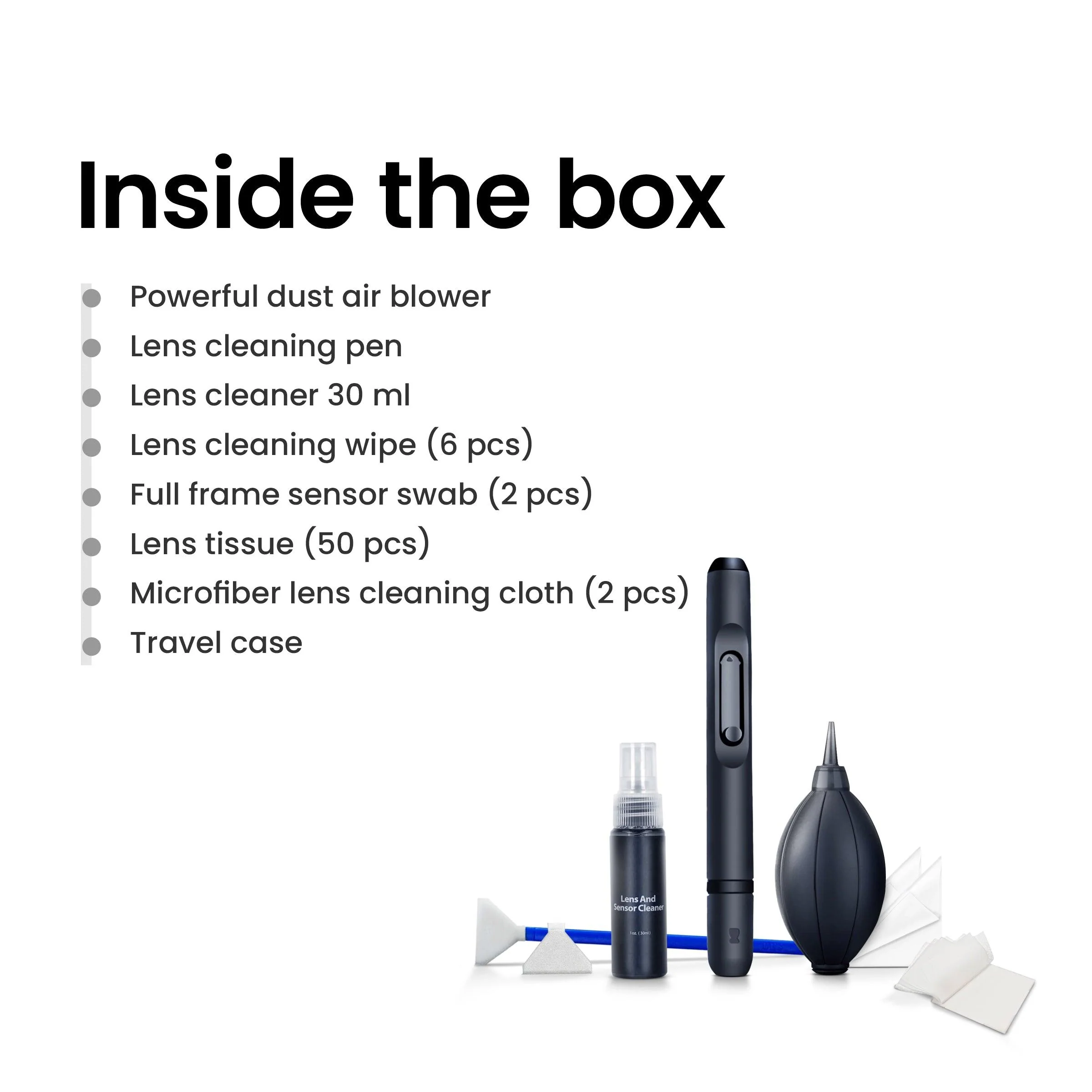 Digitek 7-in-1 Professional Cleaning Teavel Kit DCK-003 idea for Cleaning Lenses, Cameras, Filters, Displays - Image 5