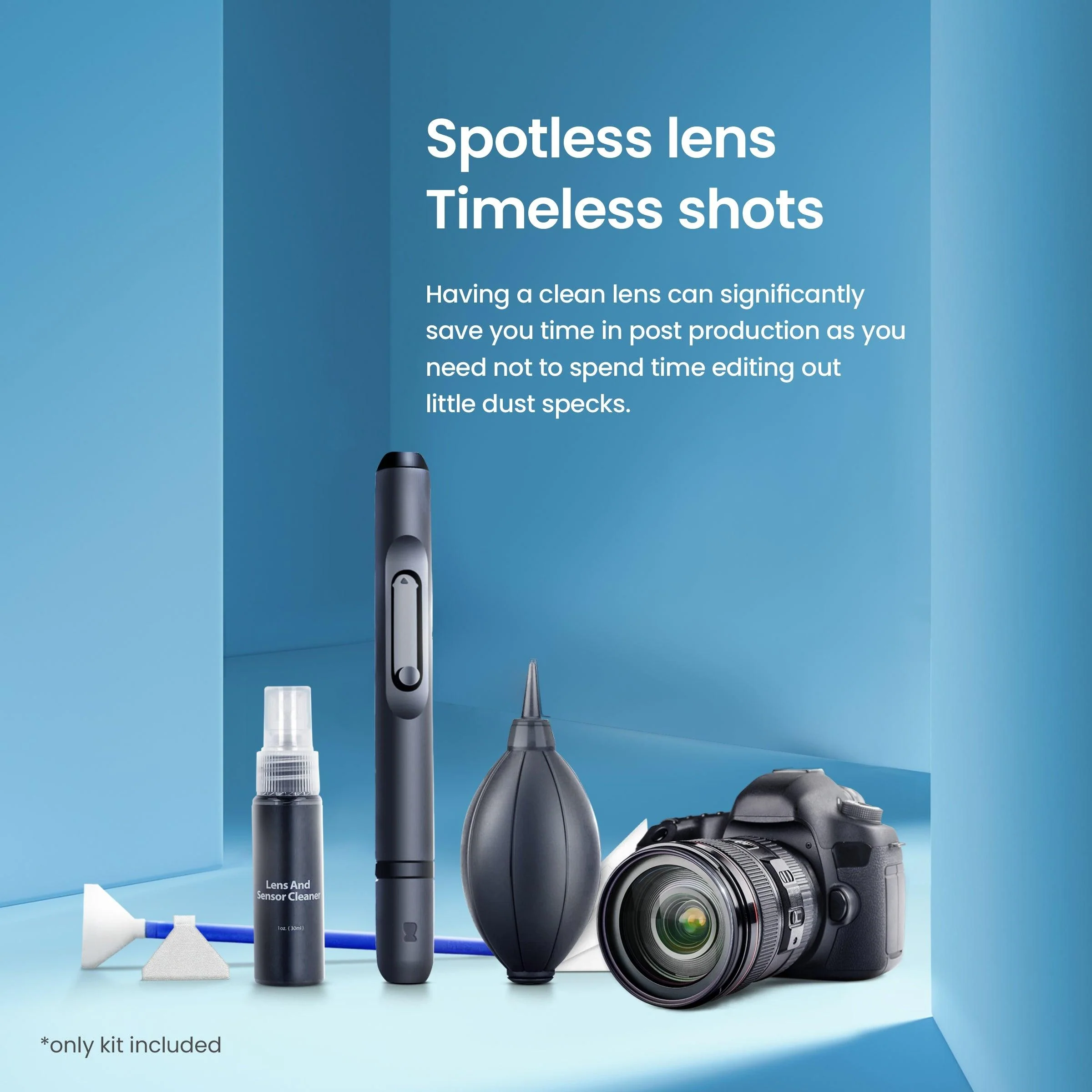 Digitek 7-in-1 Professional Cleaning Teavel Kit DCK-003 idea for Cleaning Lenses, Cameras, Filters, Displays - Image 6