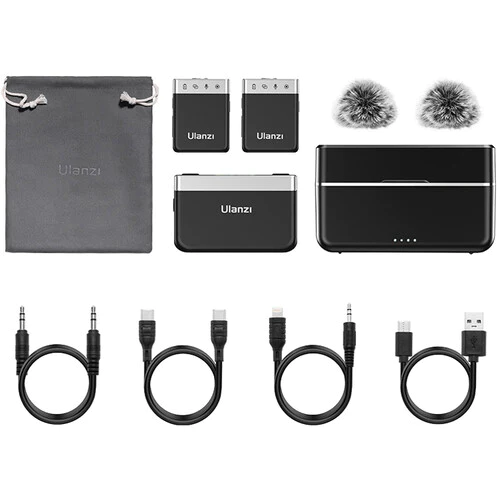 ULANZI AM18 U-MIC 2-PERSON WIRELESS MICROPHONE SYSTEM FOR CAMERAS AND MOBILE DEVICES (2.4 GHZ) - Image 2