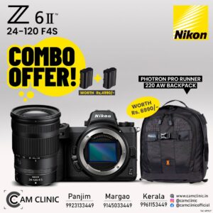 NIKON Z 6 II MIRRORLESS CAMERA WITH (24-120MM F/4 S) AND HAMA MIAMI TROLLEY+BACKPACK