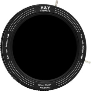 H&Y Filters RevoRing Variable ND3-ND1000 & Circular Polarizer Filter (82-95mm)