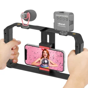 ULANZI U RIG PRO SMARTPHONE VIDEO RIG, FILMMAKING CASE, PHONE VIDEO STABILIZER GRIP TRIPOD MOUNT FOR VIDEOMAKER FILM-MAKER, VIDEO-GRAPHER, FOR IPHONE Xs XS Max XR iPhone X 8 Plus Samsung