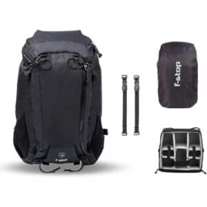 F-STOP AJNA 37L DURADIAMOND TRAVEL AND ADVENTURE BACKPACK ESSENTIALS BUNDLE (ANTHRACITE BLACK)