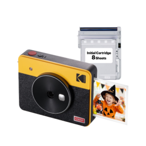 KODAK MINI SHOT 3 RETRO 4PASS 2-IN-1 INSTANT CAMERA AND PHOTO PRINTER (3X3 INCHES) + 8 SHEETS