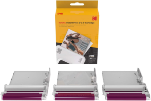  KODAK 4PASS FILM CARTRIDGE (3X3 INCHES) FOR KODAK MINI 3 RETRO AND MINI SHOT 3 RETRO, 60 SHEETS