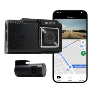 IZI DRIVE PLUS 4K DUAL CHANNEL DASH CAMERA WITH GPS NAVIGATION