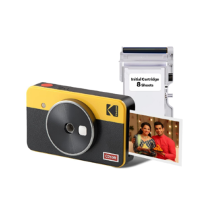  KODAK MINI SHOT 2 RETRO 4PASS 2-IN-1 INSTANT CAMERA AND PHOTO PRINTER (2.1X3.4 INCHES) + 8 SHEETS