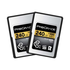 ProGrade Digital 240GB CFexpress Type A 2.0 Memory Card / Gold / 900 MB/s / 2 Pack