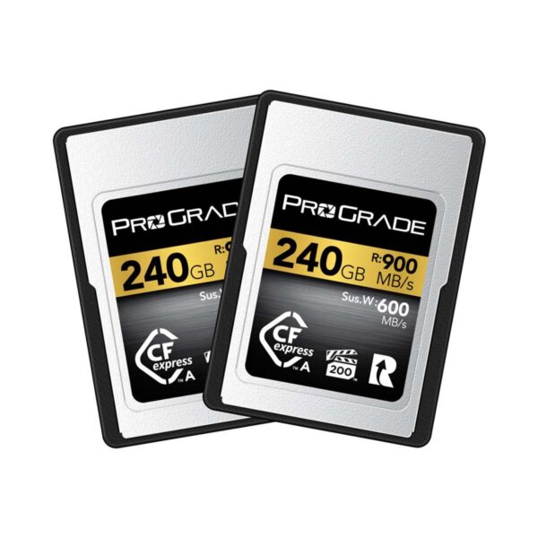 ProGrade Digital 240GB CFexpress Type A 2.0 Memory Card / Gold / 900 MB/s / 2 Pack