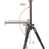 VANGUARD ALTA PRO 263AB 100 ALUMINUM TRIPOD WITH MAGNESIUM ALLOY BALL HEAD