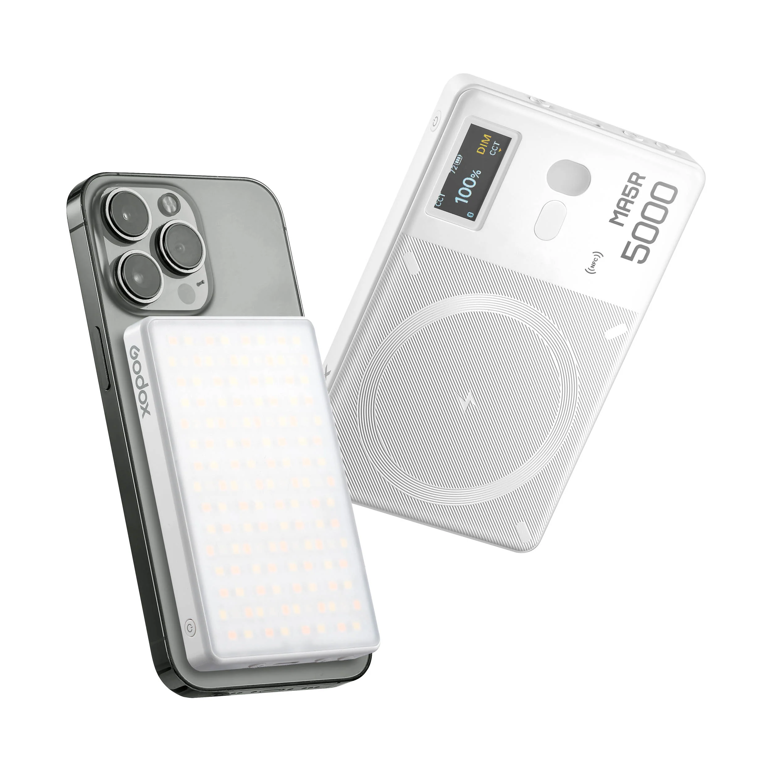 GODOX MA5R MAGNETIC COMBO POCKET LIGHT AND POWER BANK