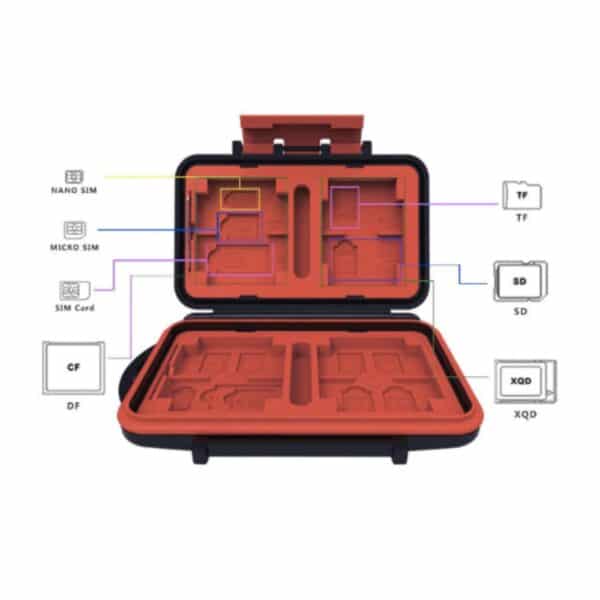 LENSGO MEMORY CARD CASE WITH 26 CARD SLOTS