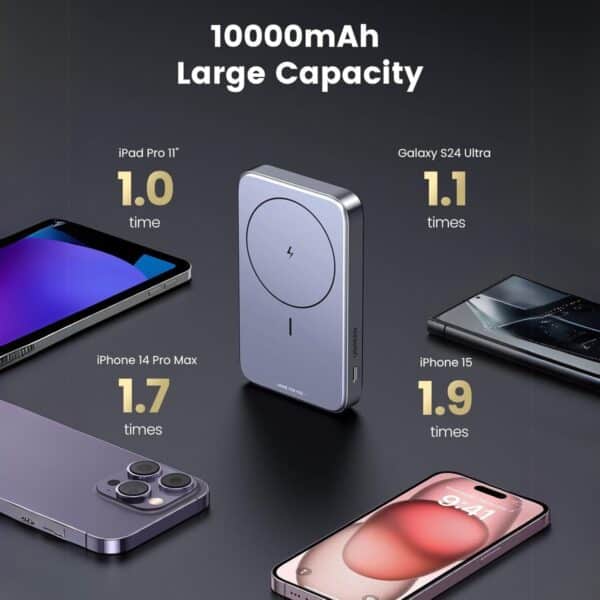 UGREEN 1000MAH MINI MAGNETIC WIRELESS 20W POWER BANK