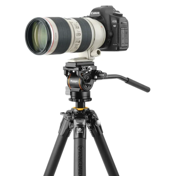 VANGURAD VEO 5 264AV-14 ALUMINUM TRIPOD WITH COUNTER BALANCING VIDEO HEAD FOR CAMERAS,OPTICS & SMARTPHONES