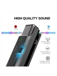 PROFOCUS SMART MICROPHONE WITH CHARGING CASE C-TYPE, PLUG & PLAY DUAL-CHANNEL LAVALIER (EP033A)