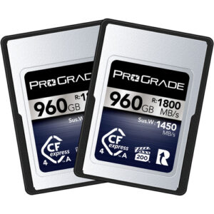 PROGRADE DIGITAL 960GB CFEXPRESS 4.0 TYPE A IRIDIUM MEMORY CARD (2-PACK)