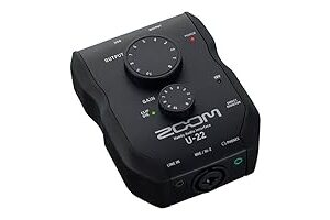 ZOOM U-22 HANDY AUDIO INTERFACE, BLACK