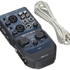 ZOOM U-44 HANDY AUDIO INTERFACE, BLACK
