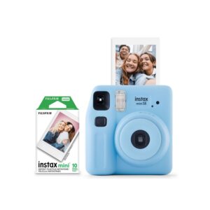 INSTAX CAM MINI SE FUN PACK BLUE WITH 10 SHOTS FILM