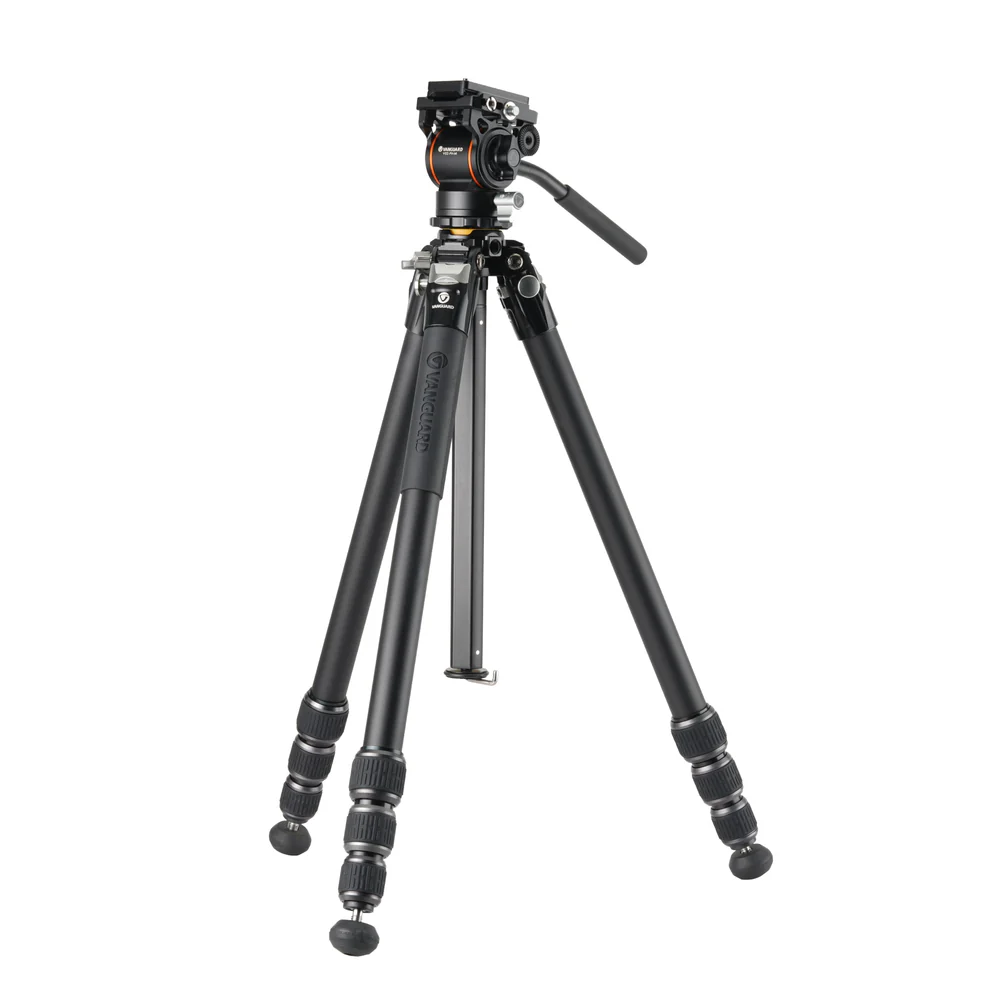 VANGUARD VEO 5 264AV-14 ALUMINUM TRIPOD WITH COUNTERBALANCING VIDEO HEAD FOR CAMERAS, OPTICS & SMARTPHONES