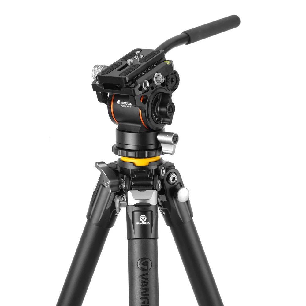 VANGUARD VEO 5 264AV-14 ALUMINUM TRIPOD WITH COUNTERBALANCING VIDEO HEAD FOR CAMERAS, OPTICS & SMARTPHONES - Image 3