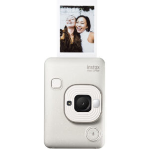 FUJIFILM INSTAX MINI LIPLAY HYBRID INSTANT CAMERA WHITE