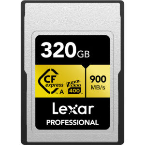LEXAR 320GB PROFESSIONAL CFEXPRESS TYPE A CARD GOLD SERIES