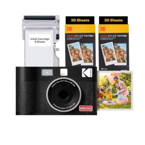 KODAK MINI SHOT 2 ERA 4PASS 2-IN-1 INSTANT CAMERA AND PHOTO PRINTER (2.1X3.4) (CAMERA + 68 SHEETS)
