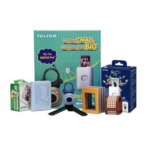FUJIFILM INSTAX CAMERA PAL BUDDY PACK WITH 20 SHOTS-BLUE