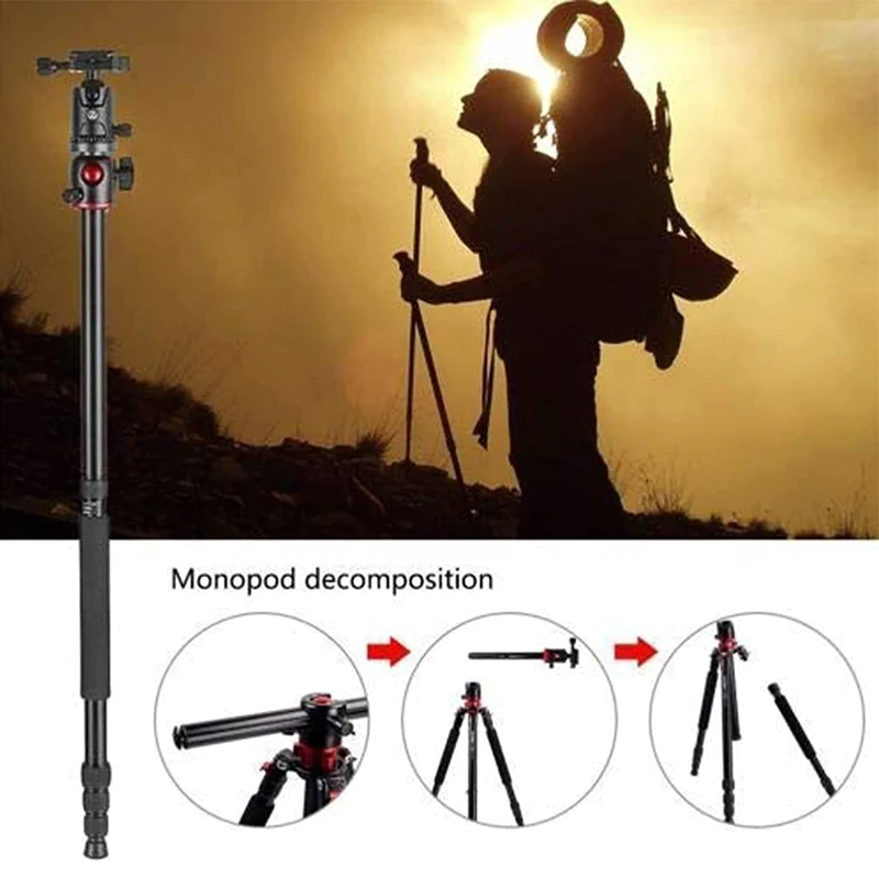 HIFFIN HF-550 TRIPOD, 65" SPECIAL QUALITY CAMERA TRIPOD FOR CANON NIKON DSLR - Image 4