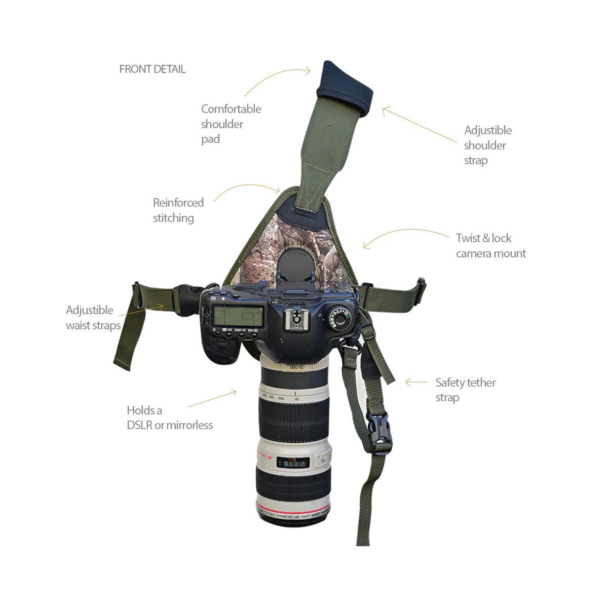 COTTON CARRIER SKOUT G2 SLING-STYLE CAMERA HARNESS (CAMO) - Image 3