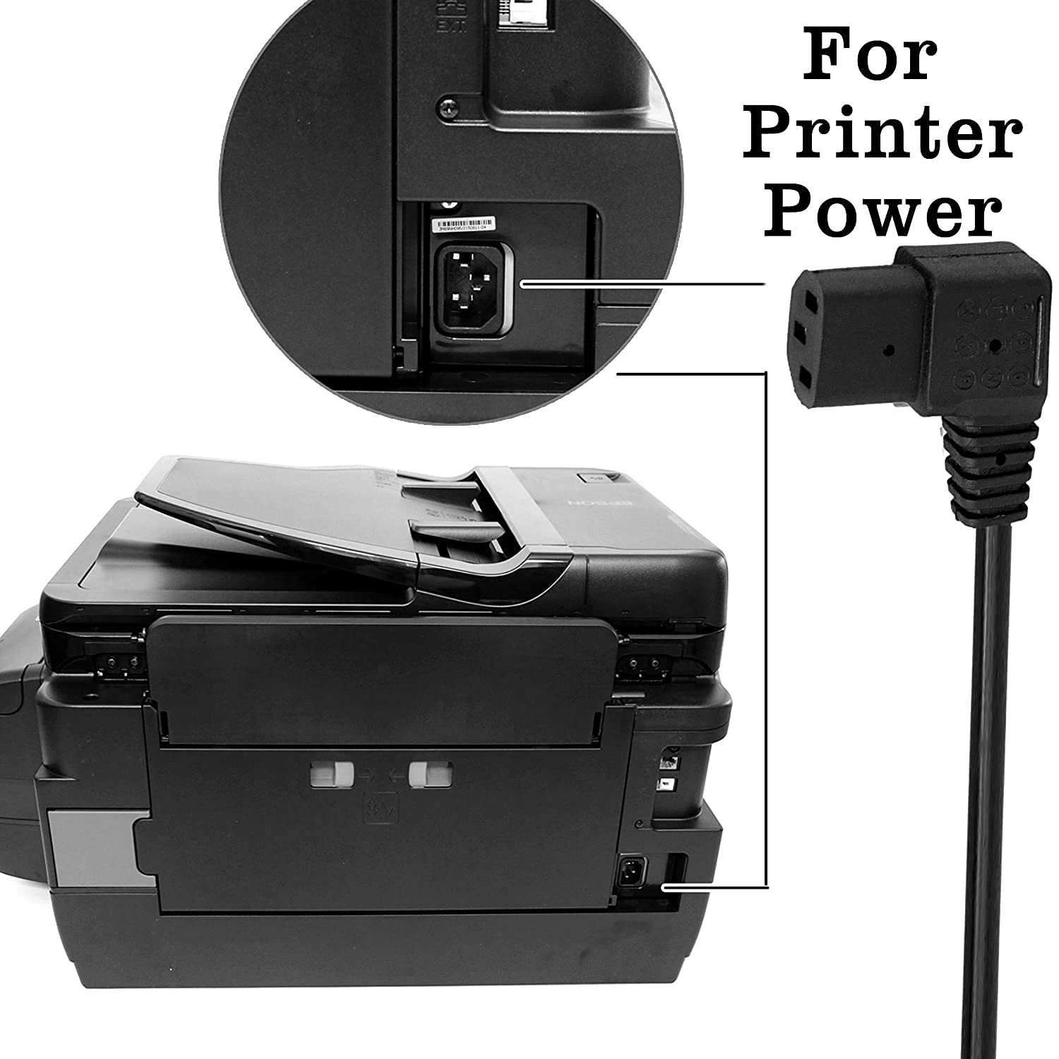 HIFFIN 10 METER 250 VOLTS 3 PIN LAPTOP POWER CABLE CORD CHARGER ADAPTER WITH BOX PACKAGE - BLACK - Image 5