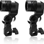 HIFFIN PHOTOGRAPHY PHOTO LIGHT LAMP BULB HOLDER E27 SOCKET BRACKET STUDIO EU PLUG (E27 DOUBLE LAMP HOLDER SET OF 2 PCS)