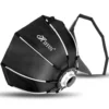 HIFFIN 90CM BOWENS MOUNT OCTAGON SOFTBOX, QUICK RELEASE, PORTABLE LIGHT DIFFUSER FOR FLASH & LED LIGHTS