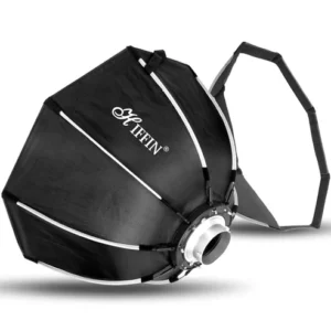 HIFFIN 90CM BOWENS MOUNT OCTAGON SOFTBOX, QUICK RELEASE, PORTABLE LIGHT DIFFUSER FOR FLASH & LED LIGHTS