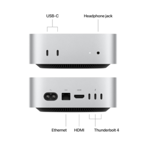 APPLE MAC MINI WITH M4 CHIP WITH 10-CORE CPU AND 10-CORE GPU 16GB RAM, 256 SSD