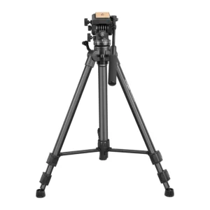 DIGITEK (DPTR 880 PRO) (165 CM) PLATINUM ALUMINUM LIGHT WEIGHT TRIPOD, WITH FLUID VIDEO HEAD