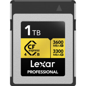 LEXAR 1TB PROFESSIONAL CFEXPRESS 4.0 TYPE-B CARD, UP TO 3300MB/S READ 3000MB/S WRITE