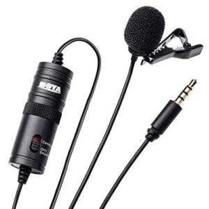 BOYA BY-M1 OMNIDIRECTIONAL LAVALIER MICROPHONE BLACK
