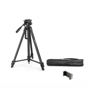 DIGITEK (DTR 550 LW) 67 INCH FOLDABLE TRIPOD STAND WITH PHONE HOLDER & 360° BALL HEAD
