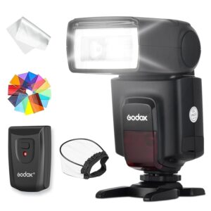 GODOX TT520II FLASH SPEEDLITE SYNC 5600K GN33 433HZ 0.1-5S RECYCLE TIME COMPATIBLE FOR CANON NIKON PENTAX OLYMPUS FUJI DSLR CAMERAS (TT520II)