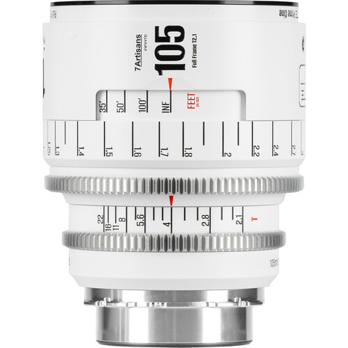 7ARTISANS INFINTE 105MM T2.1 CINE LENS EF MOUNT (WHITE)