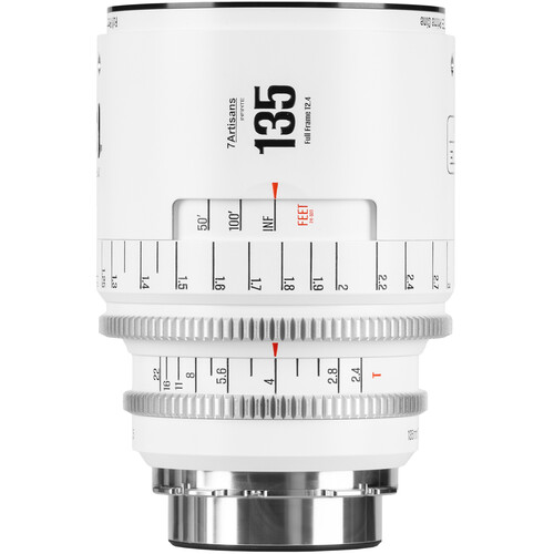 7ARTISANS INFINTE 135MM T2.4 CINE LENS EF MOUNT (WHITE)