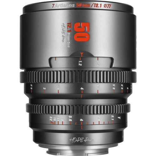 7ARTISANS 50MM T2.1 HOPE S35 CINE LENS (CANON RF, TITANIUM GRAY)