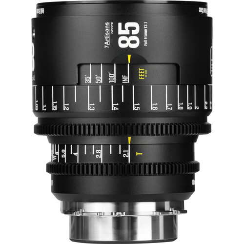 7ARTISANS INFINTE 85MM T2.1 CINE LENS PL MOUNT (BLACK)